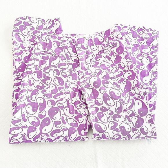Holiday Emma Mulholland Kokomo Lavender Wide Leg Patterned Pants Size XS NWT - Picture 4 of 8